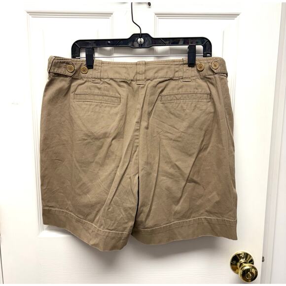 Vintage Talbots Khaki Shorts, Stretch Cotton, Chinos, Women's Size 16 - Picture 3 of 6